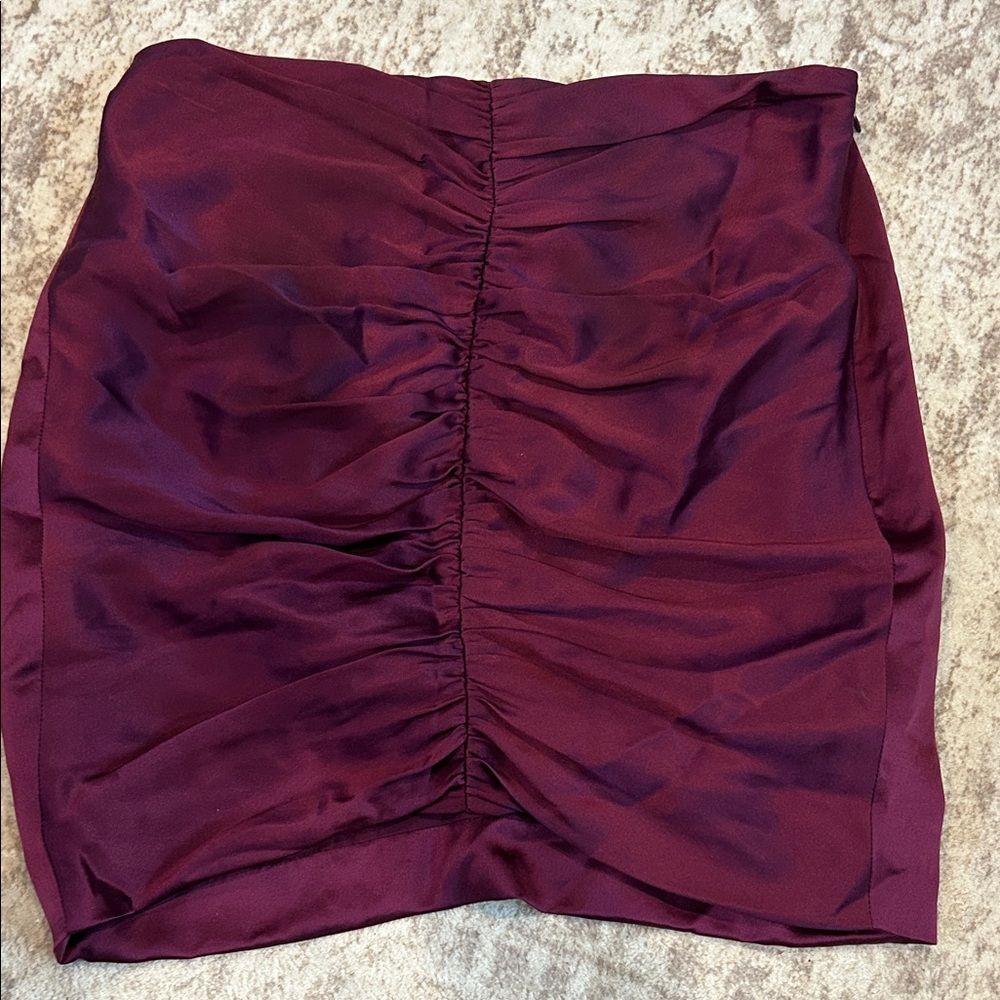 NEW! The SEI Purple center Ruched Skirt size 2 - Picture 4 of 8